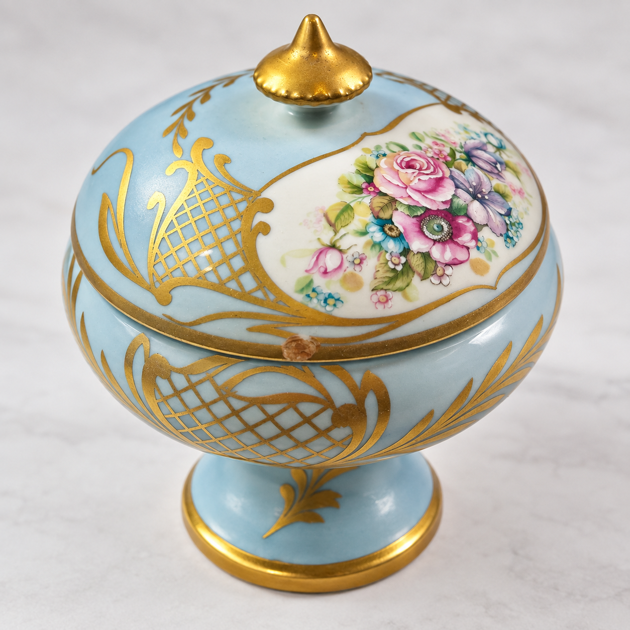 BD-66--Antique Bernardaud B & Co Limoges France Porcelain Candlestick – French Fine Porcelain