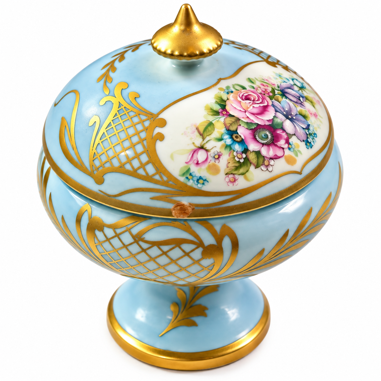 BD-66--Antique Bernardaud B & Co Limoges France Porcelain Candlestick – French Fine Porcelain