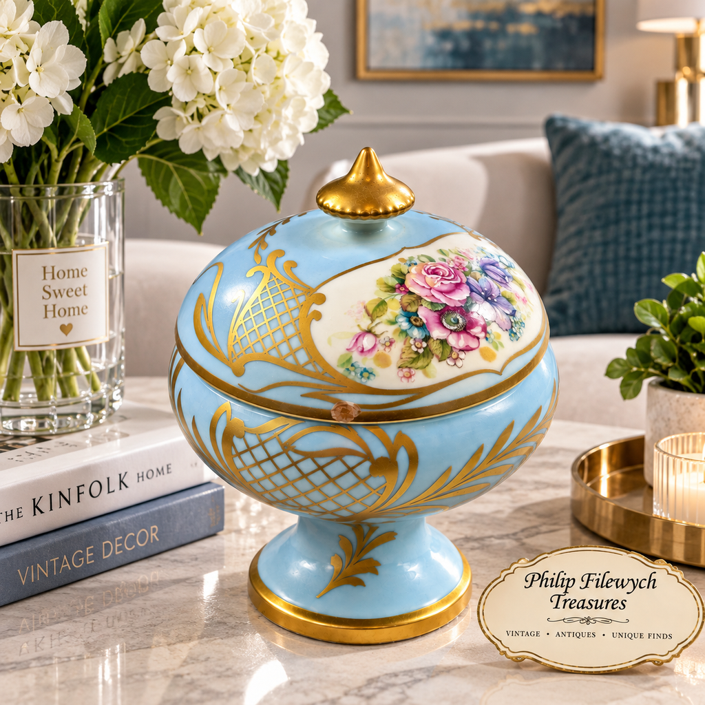 BD-66--Antique Bernardaud B & Co Limoges France Porcelain Candlestick – French Fine Porcelain