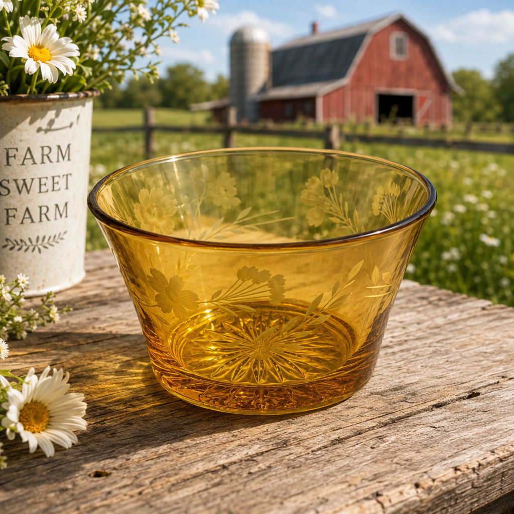CD-60--Pink Glass Serving Bowl – Small Vintage Dessert Fruit Bowl – 4 Inch Collectible Glassware