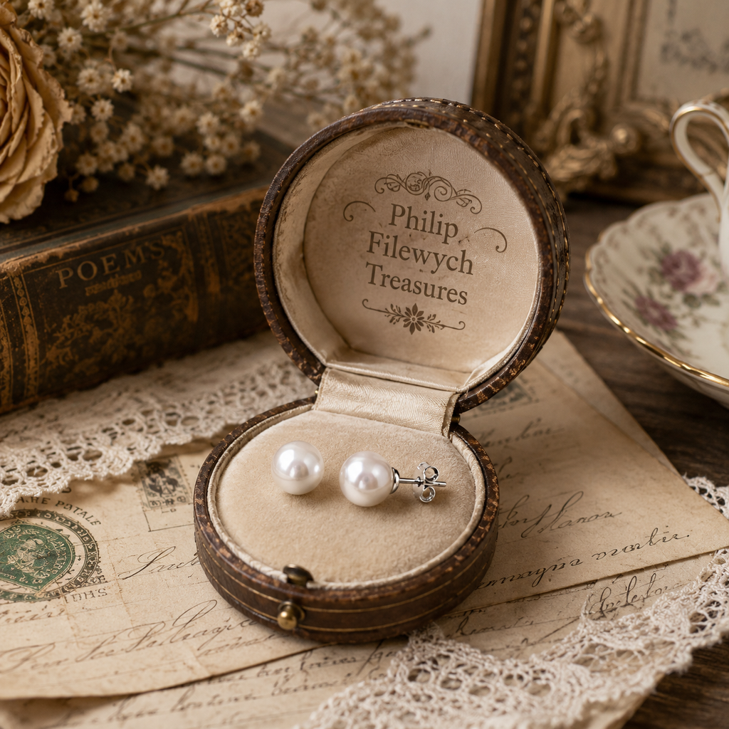 EA-17--Natural Akoya Pearl Stud Earrings 5–5.5mm AAA White High Luster Classic Earrings