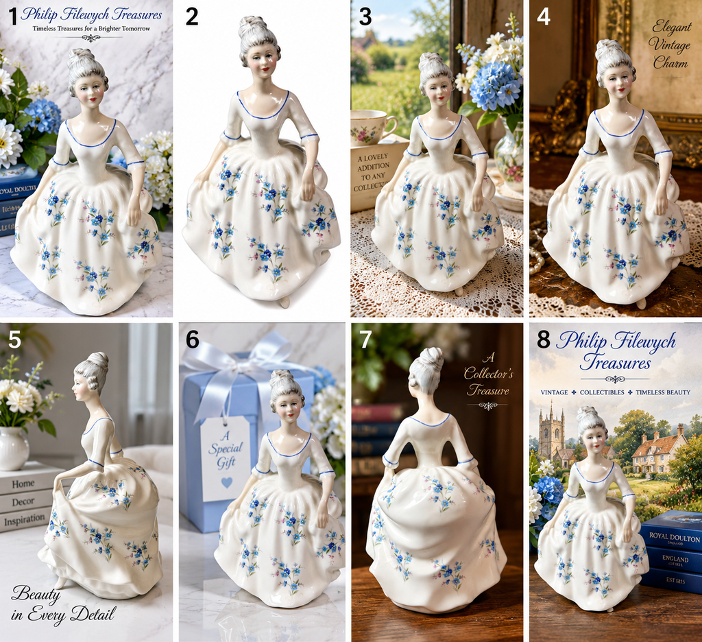 FRD-05--Royal Doulton Caroline HN3170 Figurine Peggy Davies Hand Painted England 1988-1992