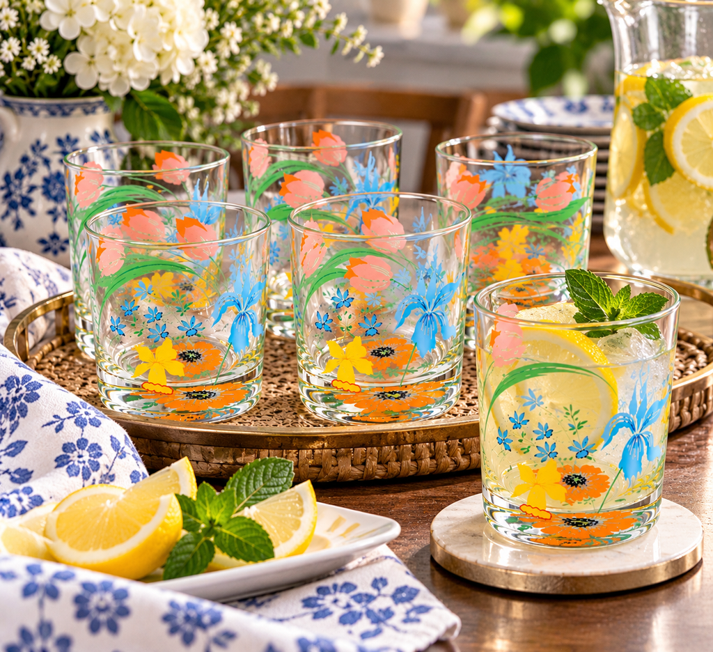 GJ-10 vintage glass collectible shown in an elegant lifestyle setting