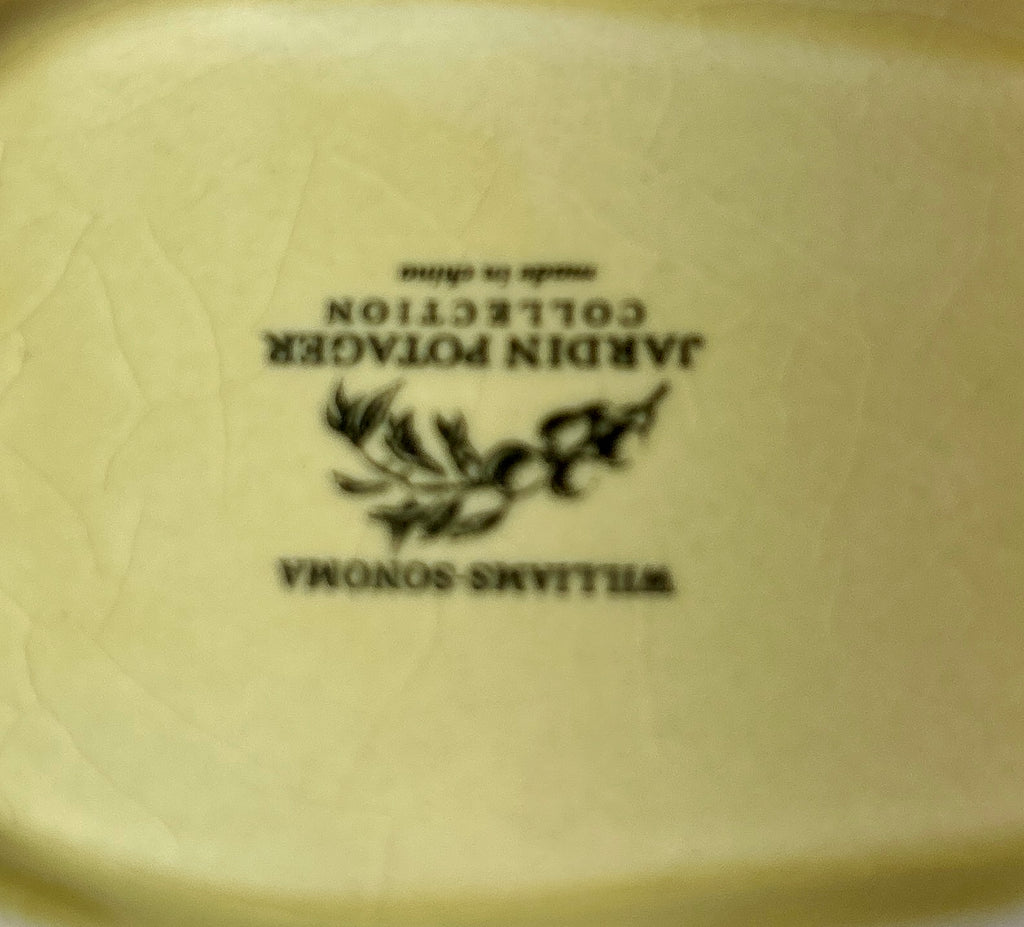 SBD-02--Norpro Small Ceramic Baking Dish Pair Yellow & Green Fruit Design Made in China