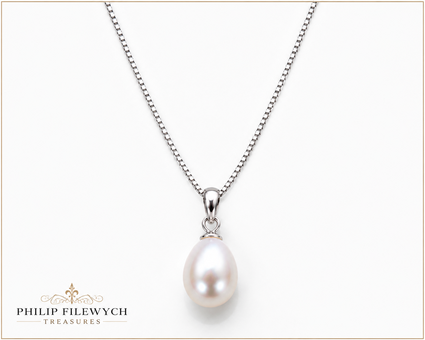 Pearl-05--Pink Freshwater Cultured Pearl Necklace – 5mm Pearls – 24 Inch