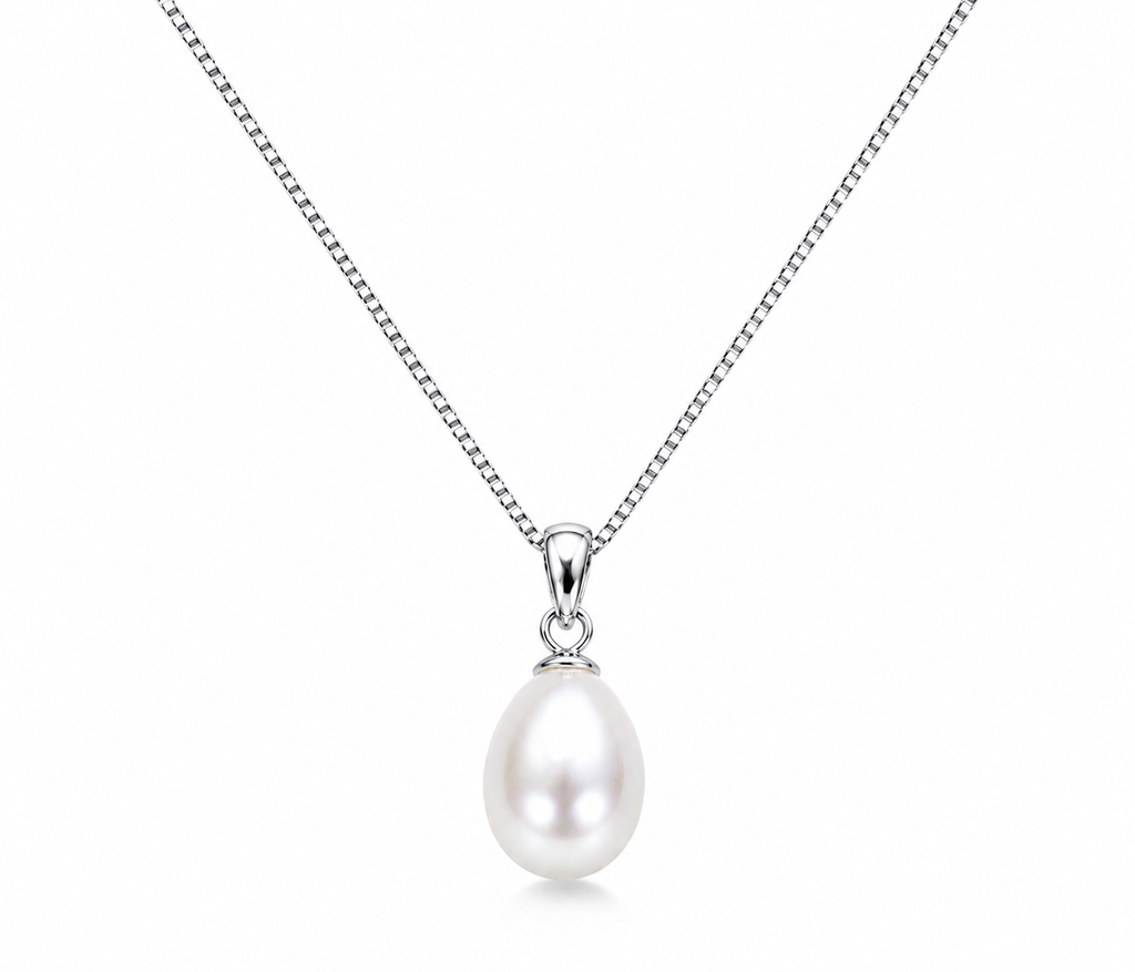 Pearl-05--Pink Freshwater Cultured Pearl Necklace – 5mm Pearls – 24 Inch