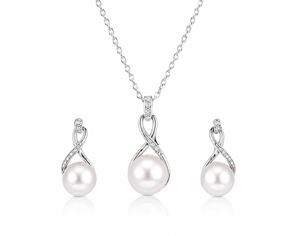 Pearl-05--Pink Freshwater Cultured Pearl Necklace – 5mm Pearls – 24 Inch