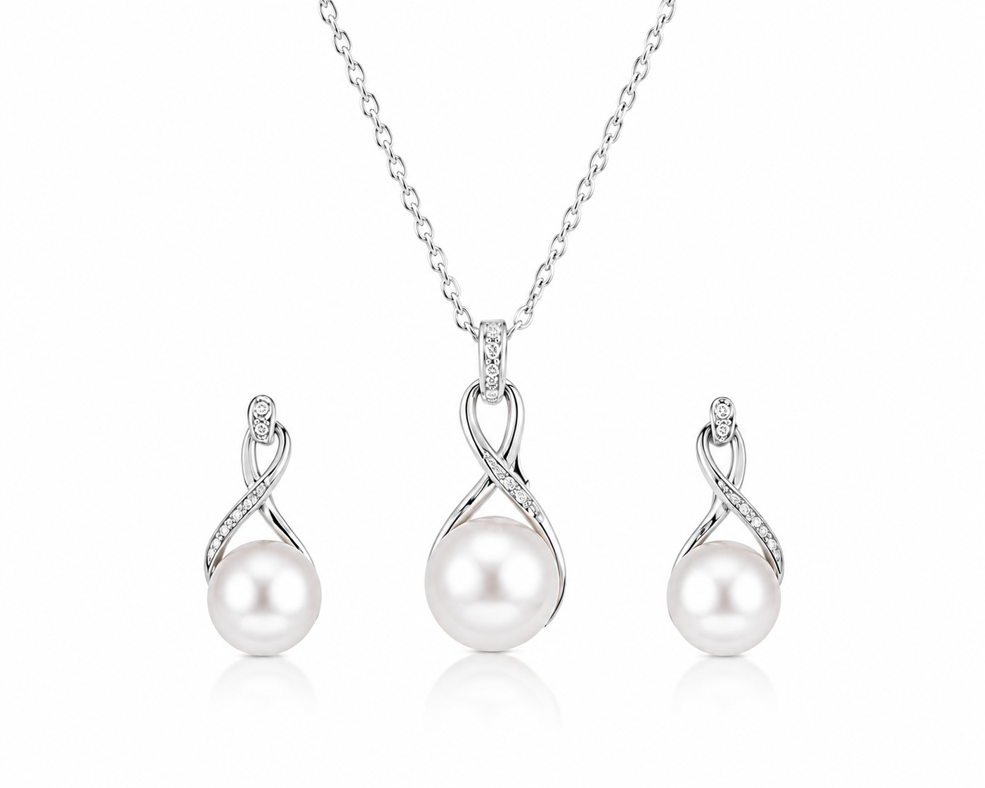 Pearl-05--Pink Freshwater Cultured Pearl Necklace – 5mm Pearls – 24 Inch