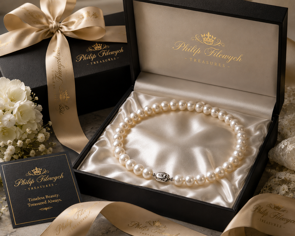 Pearl-11--Akoya Pearl Necklace 11–12mm AAAA++ 18" Genuine Pearls 925 Silver Clasp with Certificate
