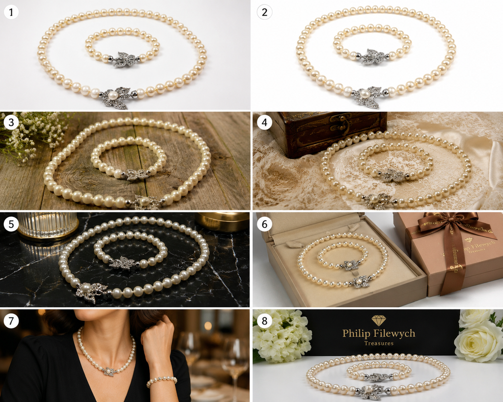 Pearl-11--Akoya Pearl Necklace 11–12mm AAAA++ 18" Genuine Pearls 925 Silver Clasp with Certificate