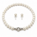 Pearl-20--Natural Freshwater Pearl Necklace 18in 6–7mm AAAA Classic White Pearl Jewelry Gift
