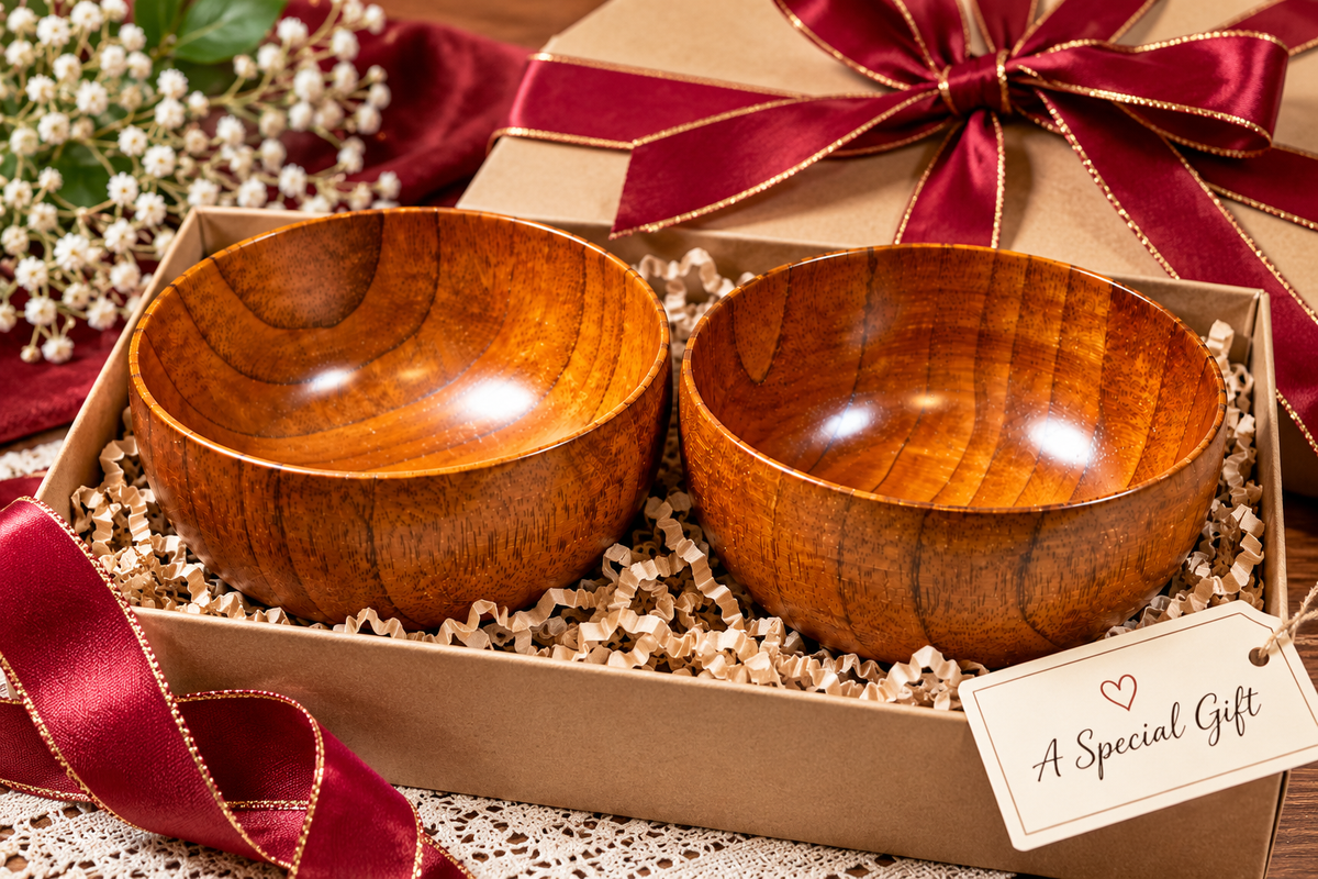 RB-10 wood turned rich bowl displayed in a modern home setting