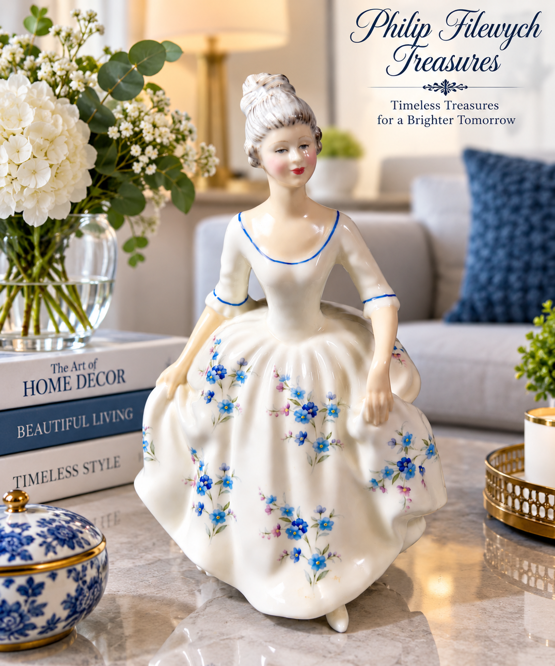 FRD-05--Royal Doulton Caroline HN3170 Figurine Peggy Davies Hand Painted England 1988-1992