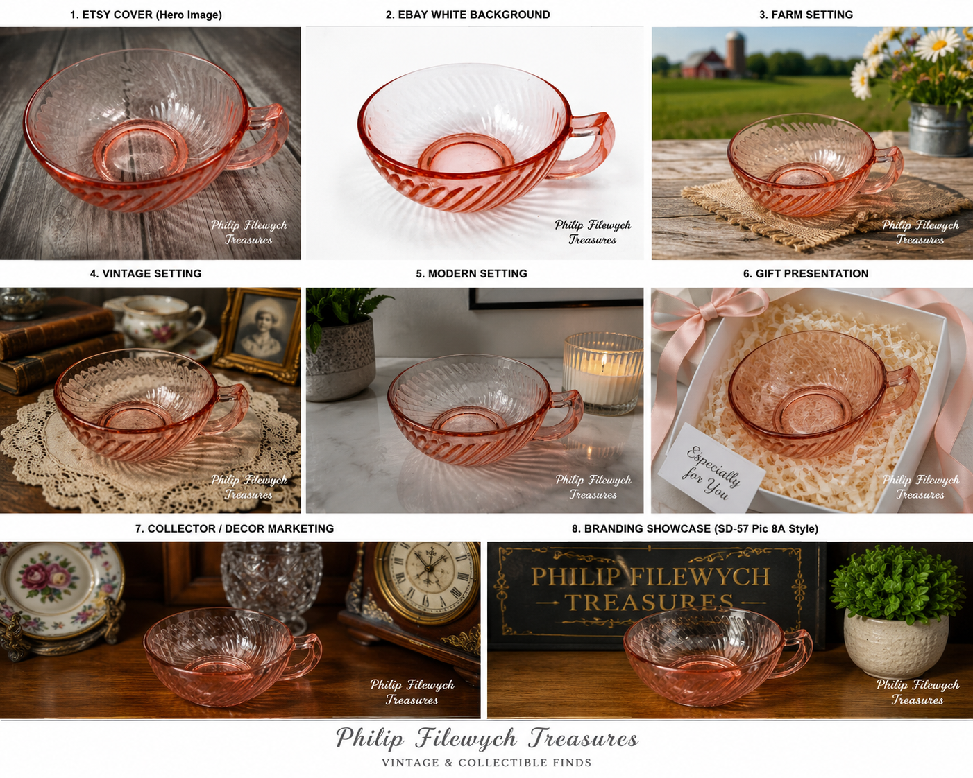 SB-67--Vintage Hocking Manhattan Pink Depression Glass One-Handled Ribbed Bowl 5.25" c. 1938–1943 DESCRIPTION