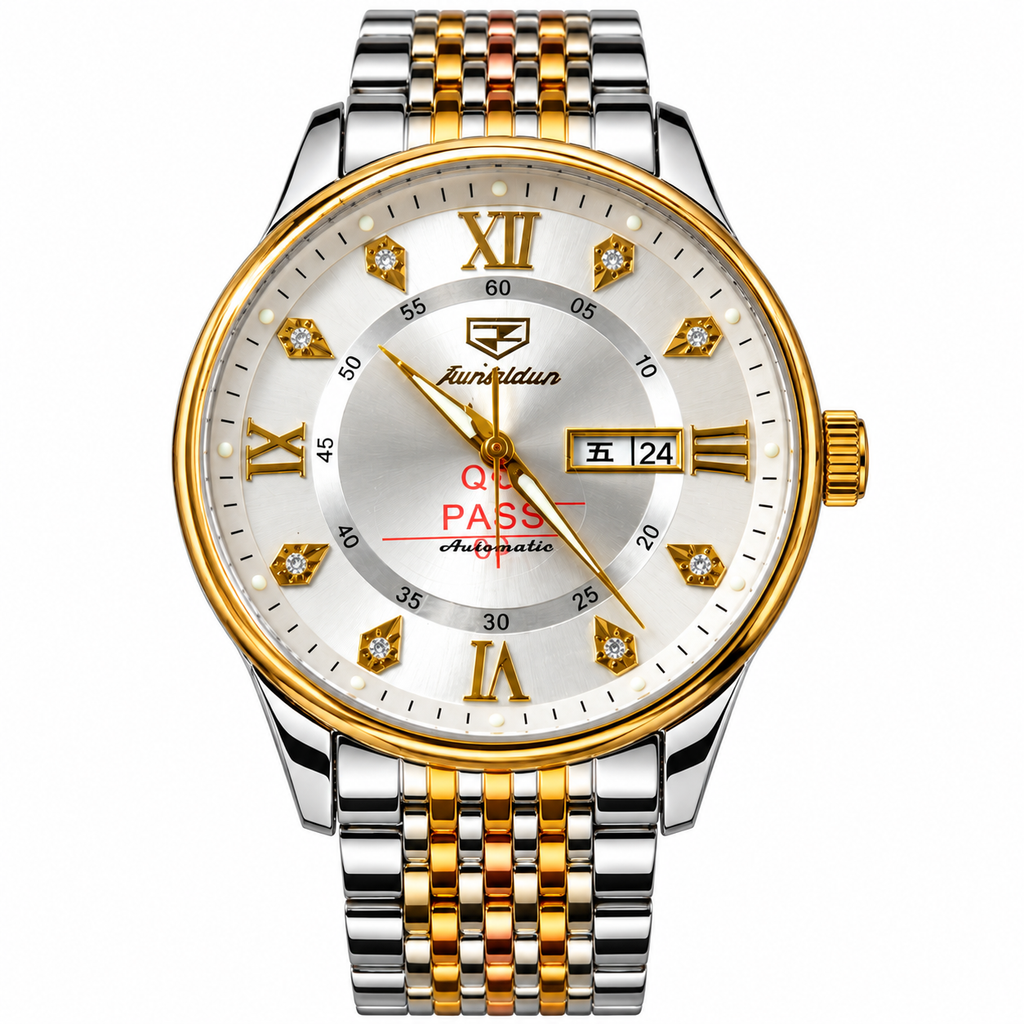 JSDUN WA-37 mechanical automatic self-winding watch on white background